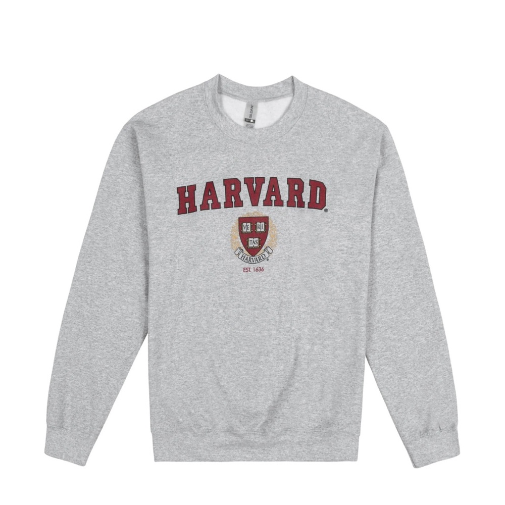 Harvard Crest Crewneck Grey Small